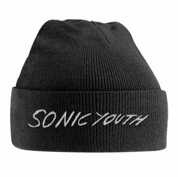 Merch Sonic Youth: Pet White Logo Sonic Youth Vyšívaná