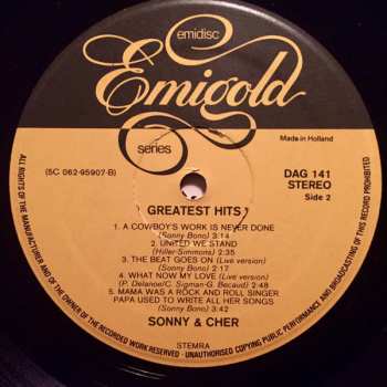 LP Sonny & Cher: Greatest Hits