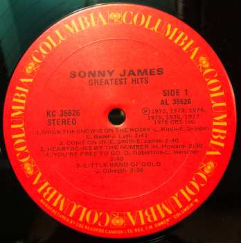 LP Sonny James: Greatest Hits