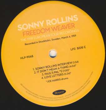 4LP/Doos Sonny Rollins: Freedom Weaver (The 1959 European Tour Recordings) LTD | NUM