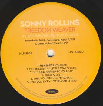 4LP/Doos Sonny Rollins: Freedom Weaver (The 1959 European Tour Recordings) LTD | NUM
