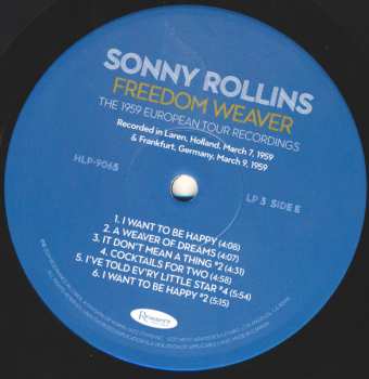4LP/Doos Sonny Rollins: Freedom Weaver (The 1959 European Tour Recordings) LTD | NUM