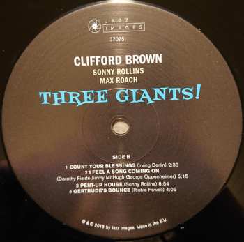 LP Sonny Rollins: Three Giants! LTD