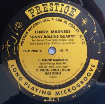 LP Sonny Rollins Quartet: Tenor Madness LTD