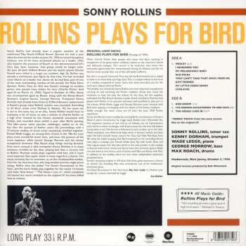 LP Max Roach: Rollins Plays For Bird LTD