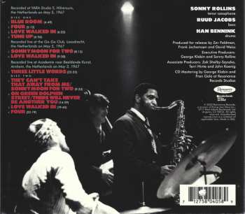 2CD Sonny Rollins: Rollins In Holland