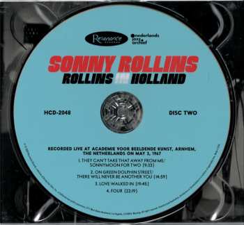 2CD Sonny Rollins: Rollins In Holland