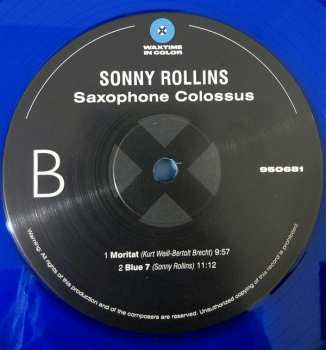LP Sonny Rollins: Saxophone Colossus LTD | CLR