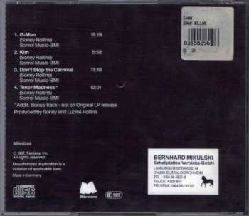 CD Sonny Rollins: Sonny Rollins Plays G-Man And Other Music For The Soundtrack Of The Robert Mugge Film "Saxophone Colossus"
