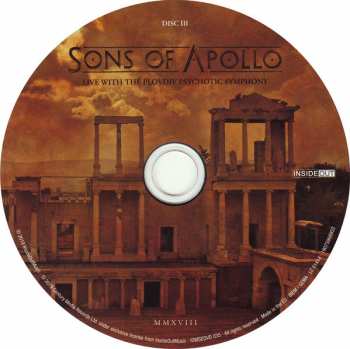 3CD/DVD/Blu-ray Sons Of Apollo: Live With The Plovdiv Psychotic Symphony DLX | LTD