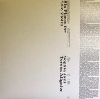 LP Sophia Jani: Six Pieces For Solo Violin