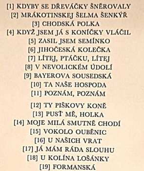 LP Soubor Čeňka Holase: České Lidové Písně