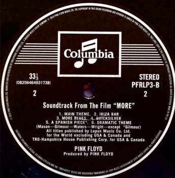 LP Pink Floyd: Soundtrack From The Film "More"