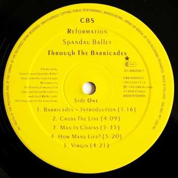 LP Spandau Ballet: Through The Barricades