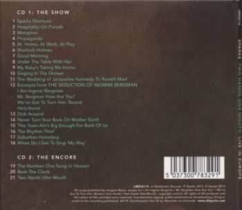 2CD Sparks: Two Hands One Mouth (Live In Europe)