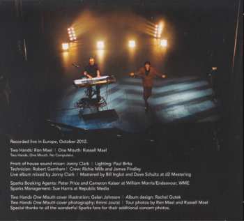 2CD Sparks: Two Hands One Mouth (Live In Europe)