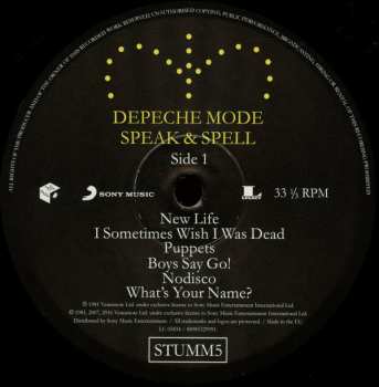 LP Depeche Mode: Speak & Spell