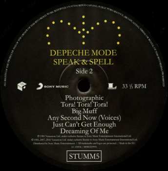 LP Depeche Mode: Speak & Spell