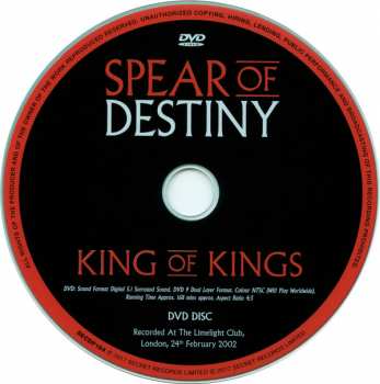 2CD/DVD Spear Of Destiny: King Of Kings