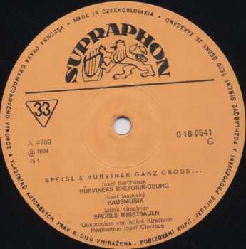 LP Spejbl & Hurvínek: Ganz Gross…