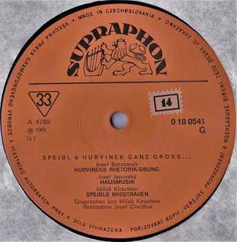 LP Spejbl & Hurvínek: Ganz Gross…