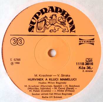 LP Spejbl & Hurvínek: Hurvínek A Kluci Mameluci