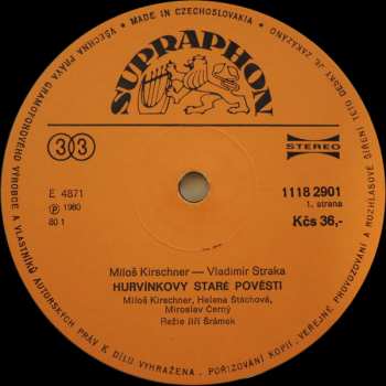 2LP Spejbl & Hurvínek: Hurvínkovy Staré Pověsti