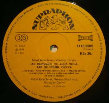 LP Spejbl & Hurvínek: Jak Hurvínek Do Lesa Volá, Tak Se Spejbl Ozývá