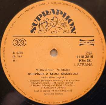 LP Spejbl & Hurvínek: Hurvínek A Kluci Mameluci