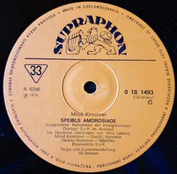 LP Spejbl & Hurvínek: Spejbls Amorosiade