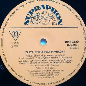 LP Spejbl & Hurvínek: Zlatá Zebra Pro Prvňáčky (Hravá Škola Dopravních Pravidel Pro Děti I Rodiče)