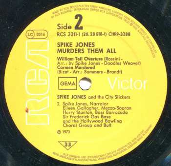 2LP Spike Jones And His City Slickers: Spike Jones Murders Them All