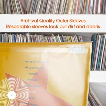 Audiotechnica Spincare Clarity 12 Inch Single Lp Resealable Outer Record Sleeves