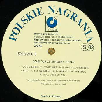 LP Spirituals Singers Band: Spirituals Singers Band