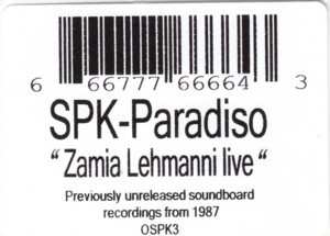 CD SPK: Paradiso