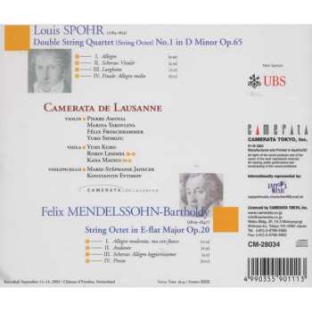 CD Felix Mendelssohn-Bartholdy: Spohr: Double String Quartet No.1 Op.65; Mendelssohn: String Octet Op.20