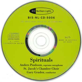 CD S:t Jacobs Kammarkör: Spirituals