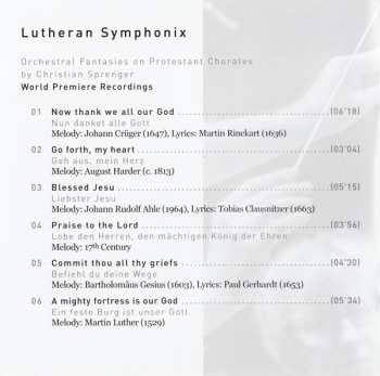 CD Staatskapelle Weimar: Lutheran Symphonix (Orchestral Fantasies On Protestant Chorales By Christian Sprenger)