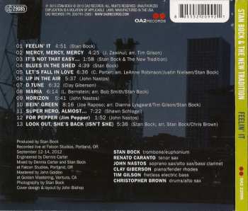 CD Stan Bock & The New Tradition: Feelin' It