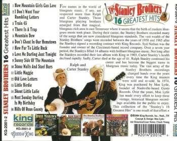 CD The Stanley Brothers: 16 Greatest Hits
