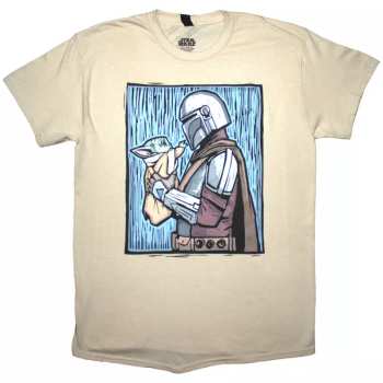 Star Wars: Star Wars Unisex T-shirt: The Mandalorian Holding Grogu (xx-large) XXL