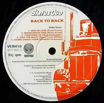 LP Status Quo: Back To Back