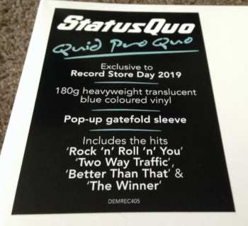 LP Status Quo: Quid Pro Quo LTD | CLR