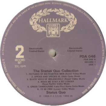 2LP Status Quo: The Status Quo Collection