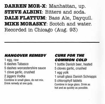 CD Steel Pole Bath Tub: Some Cocktail Suggestions