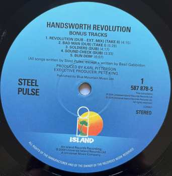 2LP Steel Pulse: Handsworth Revolution LTD