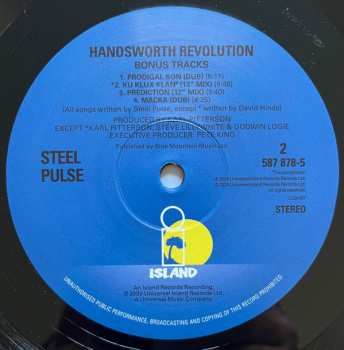2LP Steel Pulse: Handsworth Revolution LTD
