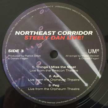 2LP Steely Dan: Northeast Corridor: Steely Dan Live!