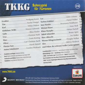 CD Stefan Wolf: TKKG 218 - Schutzgeld Für Dämonen