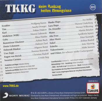 CD Stefan Wolf: TKKG 221 - Beim Raubzug Helfen Ahnungslose